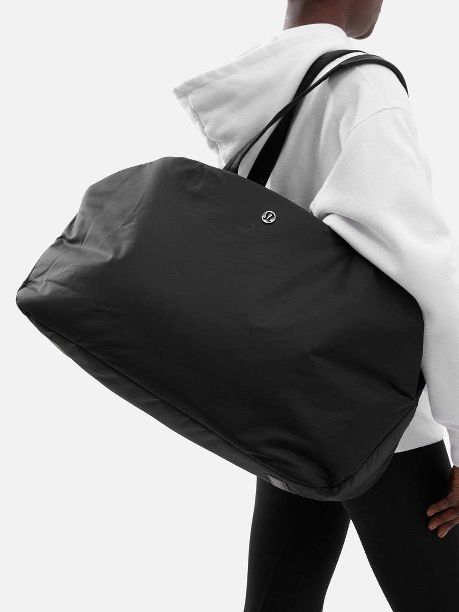 Black Go Getter canvas travel bag, lululemon