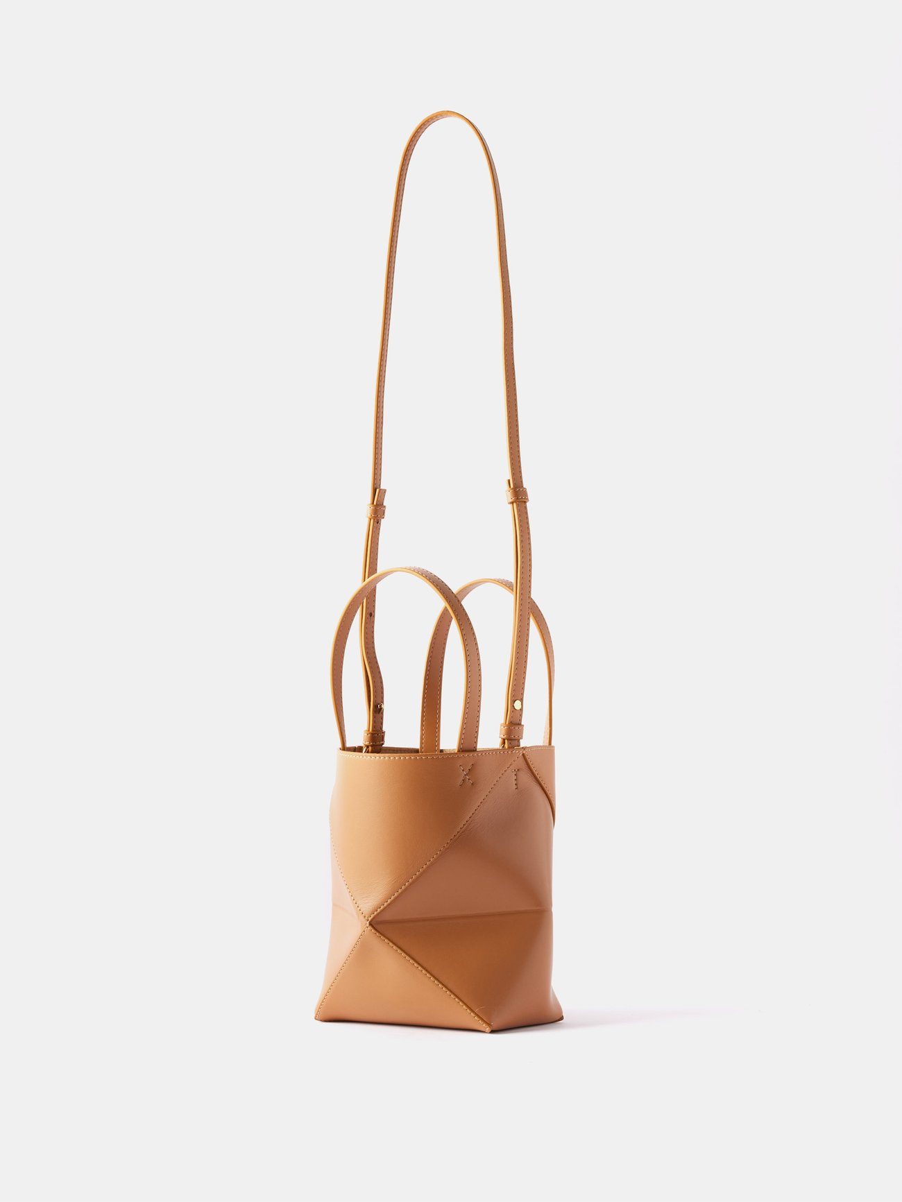 Loewe Mini Leather Puzzle Fold Tote Bag