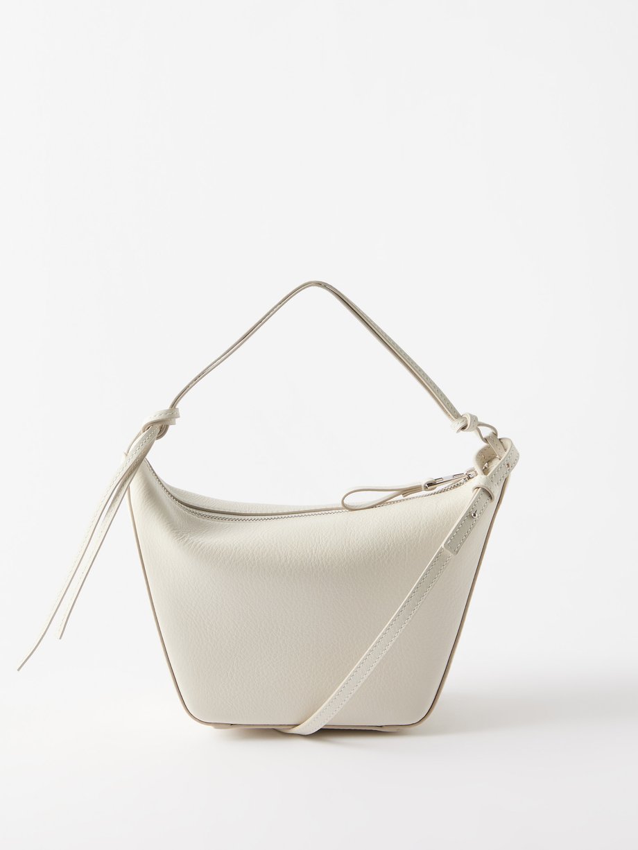 White Hammock mini leather shoulder bag | LOEWE | MATCHES UK
