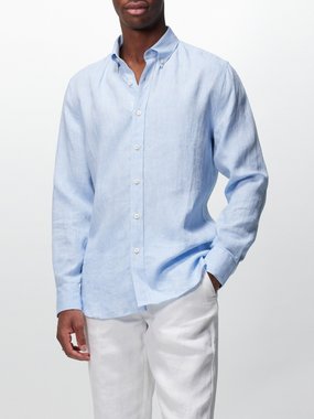 120% Lino Buttoned-down linen shirt