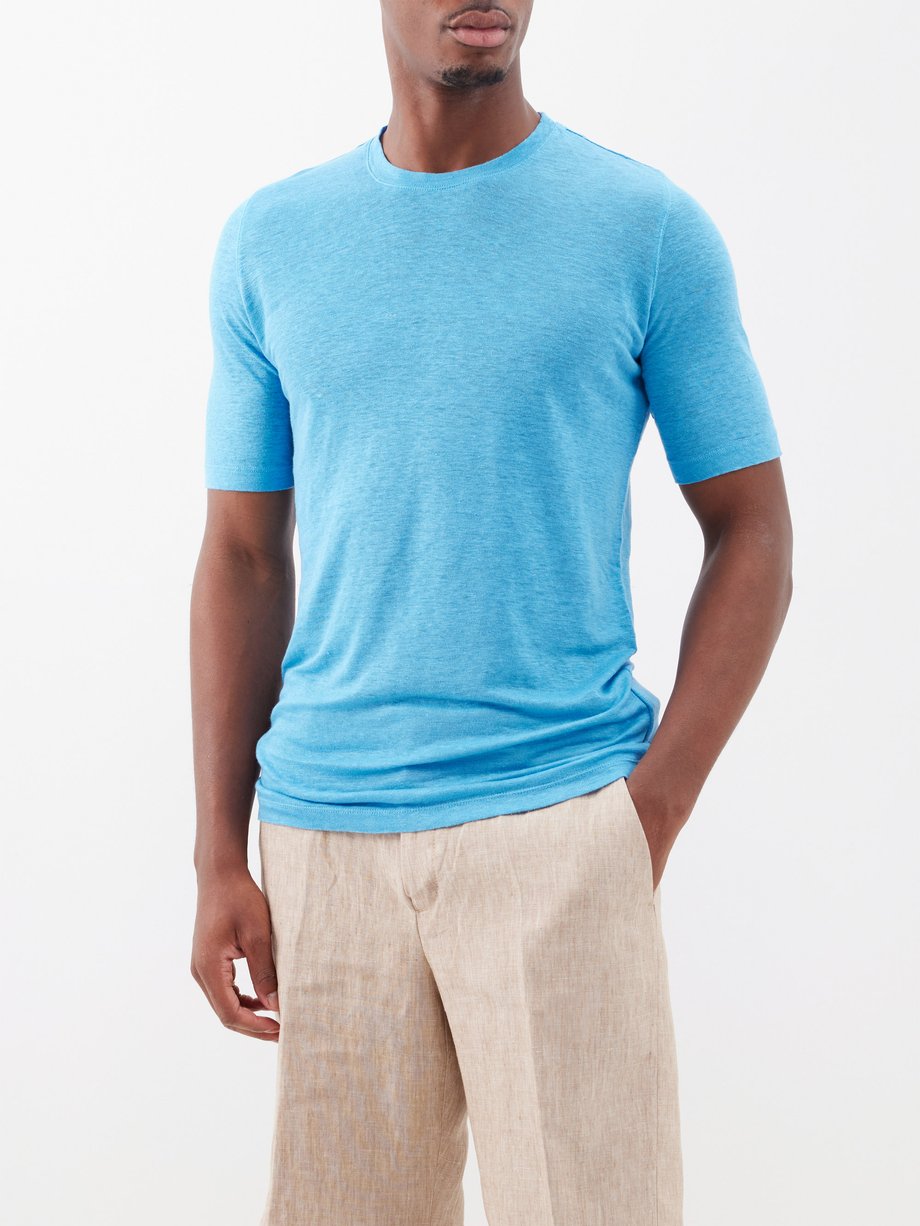 120% Lino Linen-jersey T-shirt