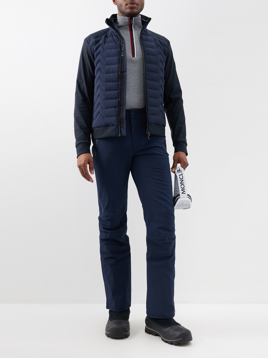 Navy Rohan quilted down ski jacket, Toni Sailer