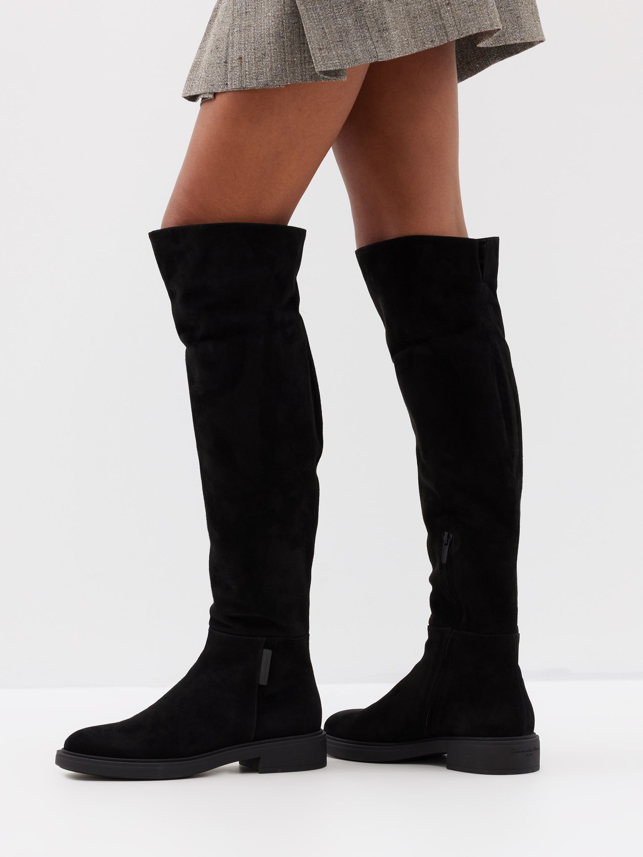 Lexington suede over-the-knee boots