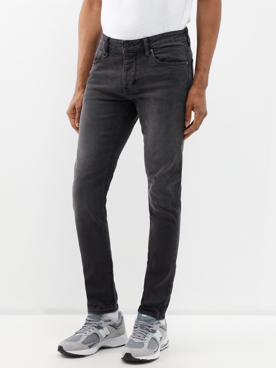 Smoky Grey Skinny Ankle Fit Men's Denim Jeans - Tistabene - Tistabene