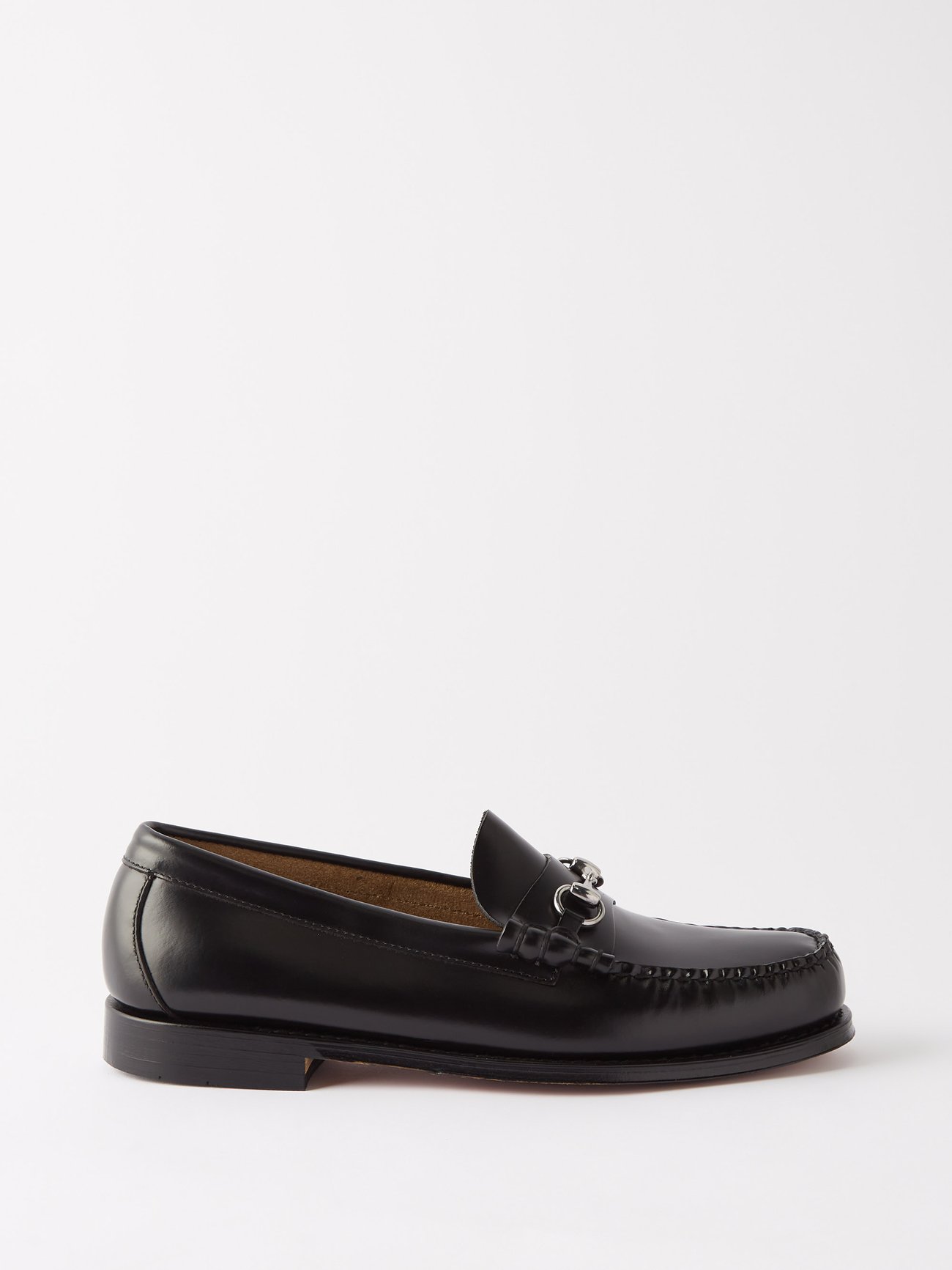 Black Weejuns Heritage Lincoln leather loafers | G.H. BASS | MATCHES UK