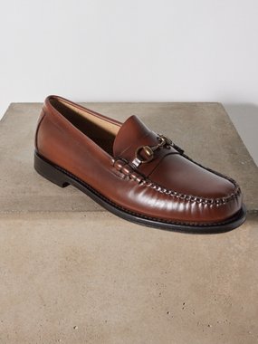 G.H. BASS Weejuns Heritage Lincoln leather loafers