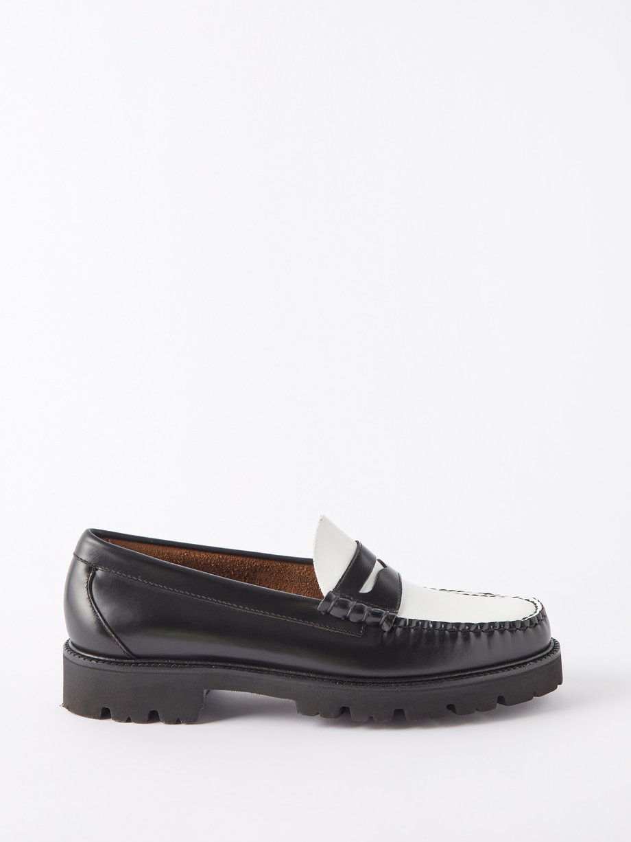 Black Weejuns 90 Larson leather loafers | G.H. BASS | MATCHESFASHION UK