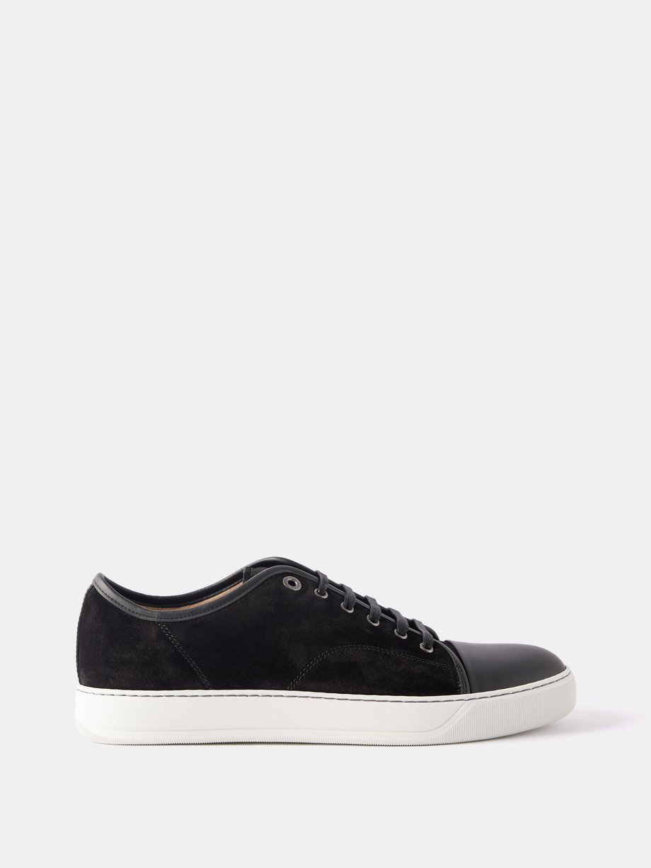 Black DBB1 suede and leather trainers | Lanvin | MATCHESFASHION UK