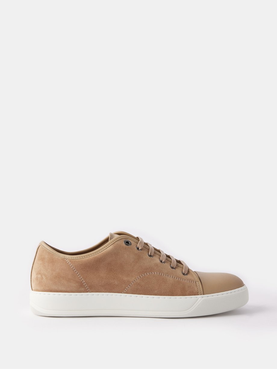 Beige DBB1 suede and leather trainers | Lanvin | MATCHESFASHION UK