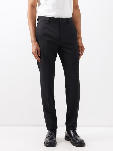 Buy Burton Slim Fit Black Tuxedo Suit Trousers In Black | 6thStreet Qatar