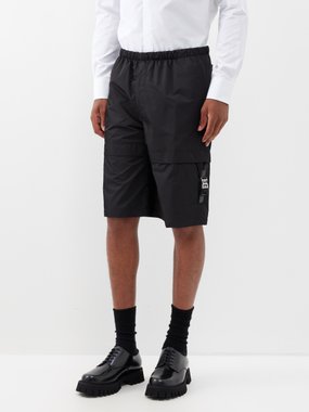 Givenchy 4G-buckle twill cargo shorts