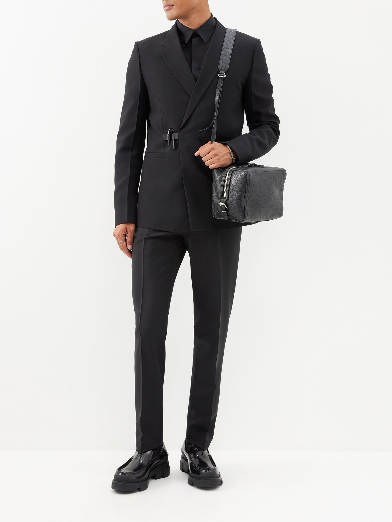 Givenchy U-lock Harness Wool-blend Suit Jacket