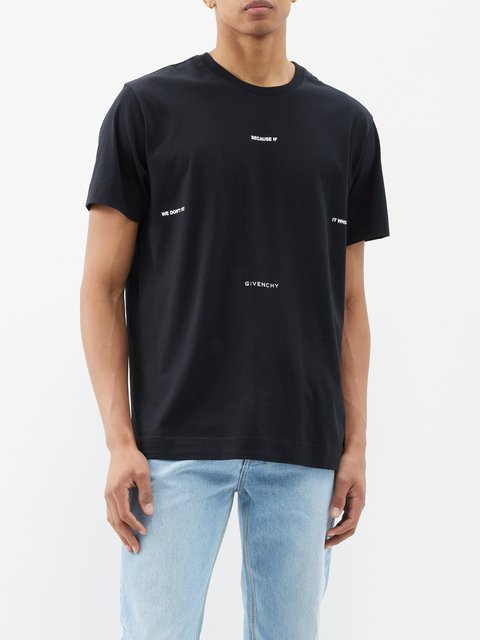 Givenchy Black Cotton T-Shirt