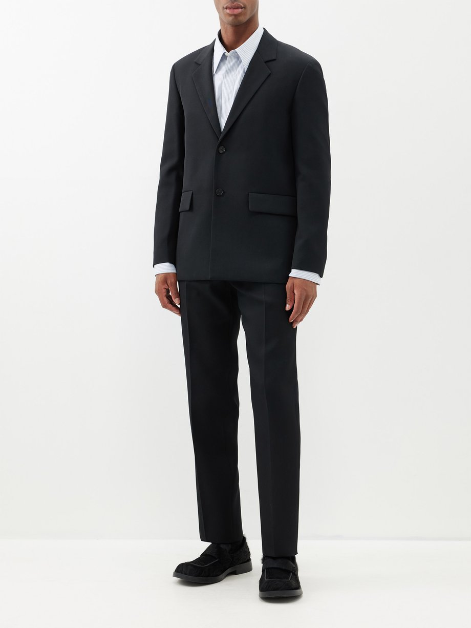 Black Wool-gabardine suit | Jil Sander | MATCHES UK