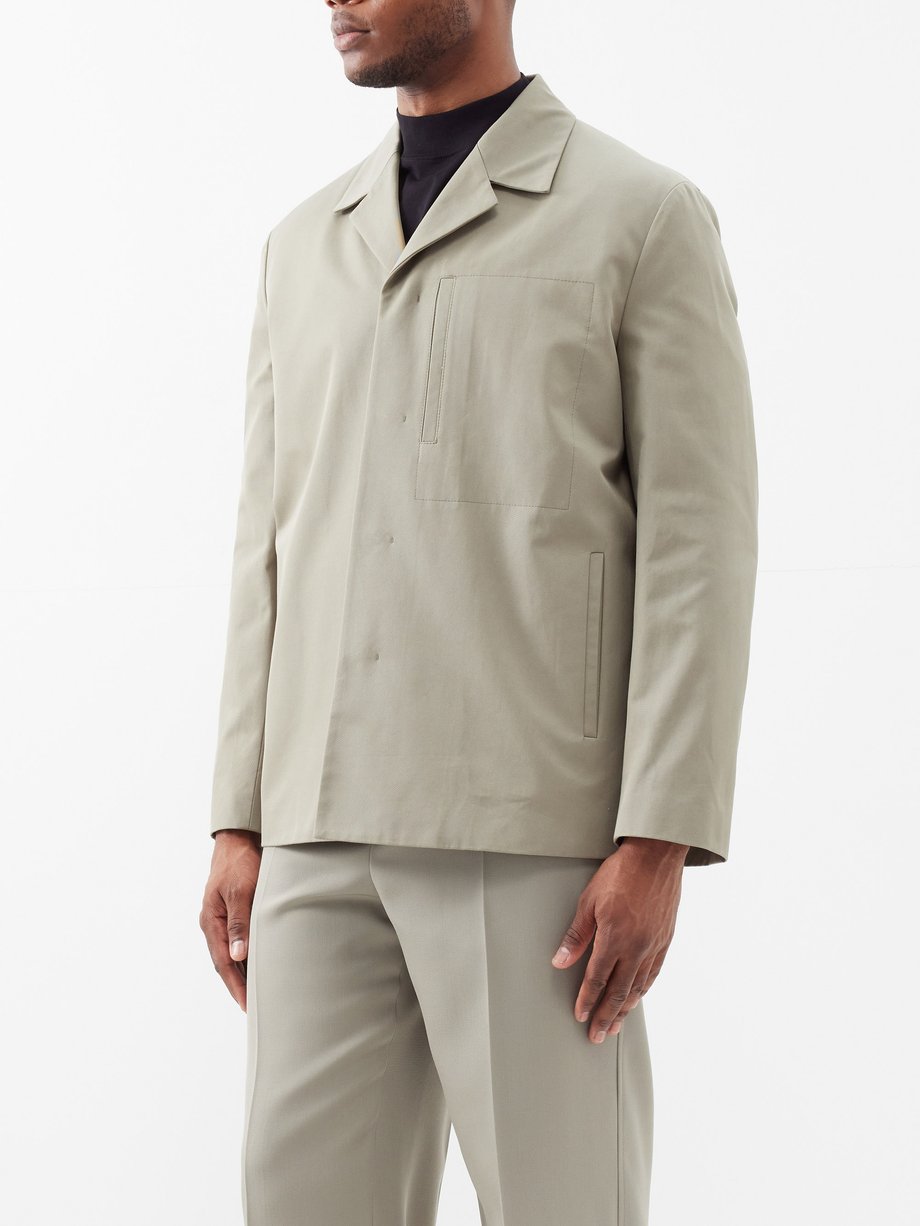 Light green Deconstructed single-breasted jacket