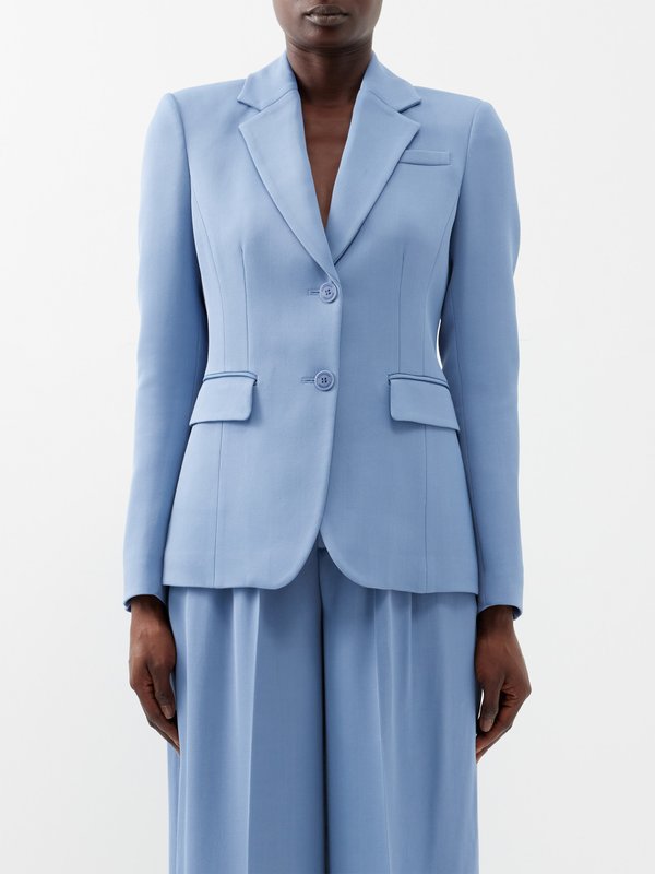Blue Fenice tailored twill suit jacket | Altuzarra | MATCHES UK