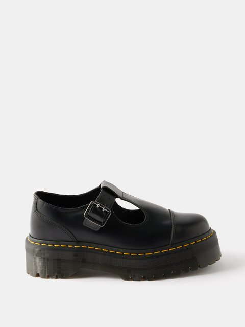 Black Bethan leather Mary Jane shoes | Dr. Martens | MATCHES UK