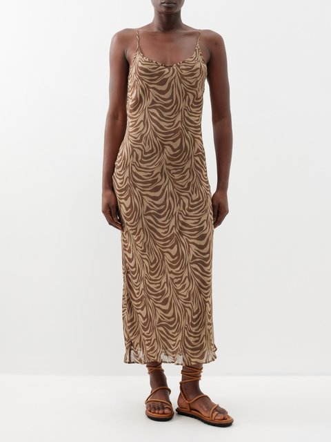 Buy Matteau Tank Slip Dress In Brown - Pecan At 70% Off
