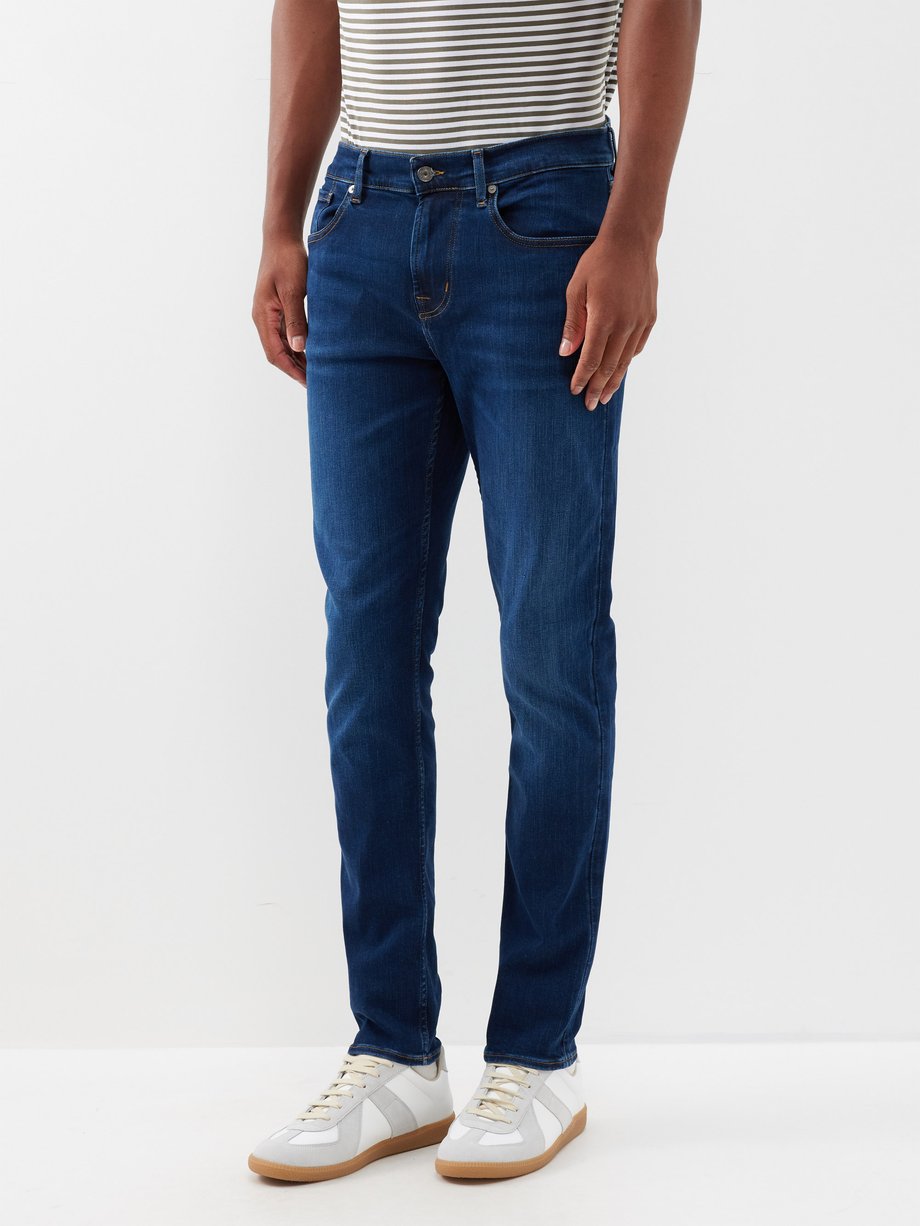 Blue Slimmy Tapered slim-leg jeans | 7 For All Mankind | MATCHES UK
