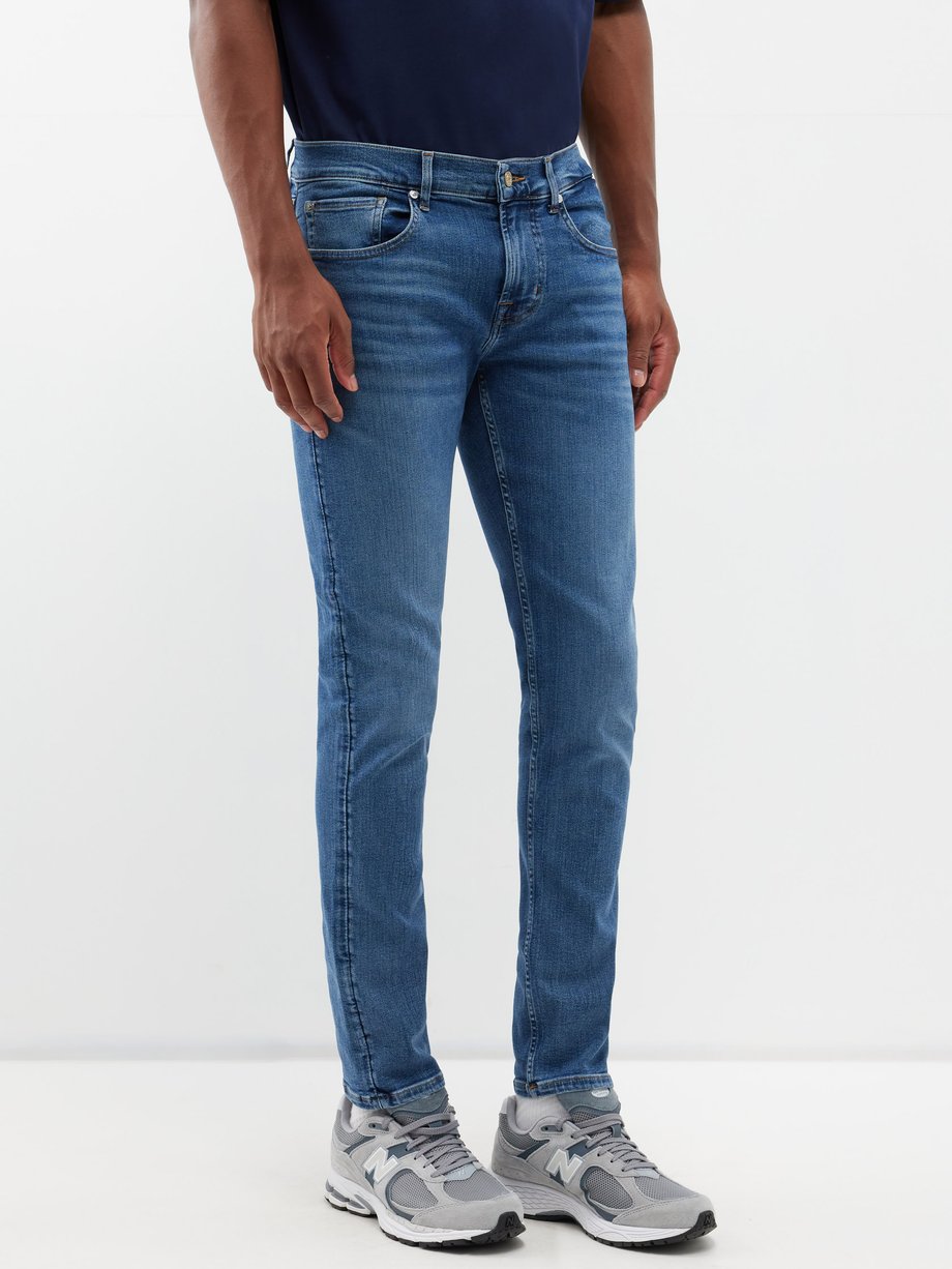 7 For All Mankind Slimmy Slim Fit Clean Pocket Performance Jeans