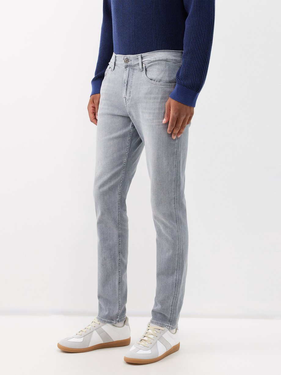 Grey Slimmy Tapered slim-leg jeans | 7 For All Mankind | MATCHES UK