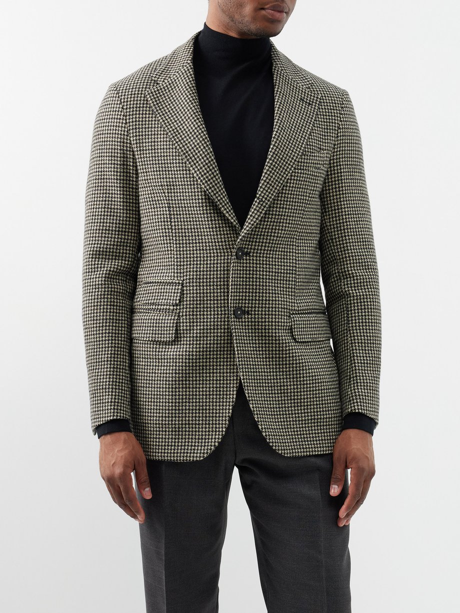 Grey Catch2 single-breasted wool-blend jacket | Massimo Alba | MATCHES UK