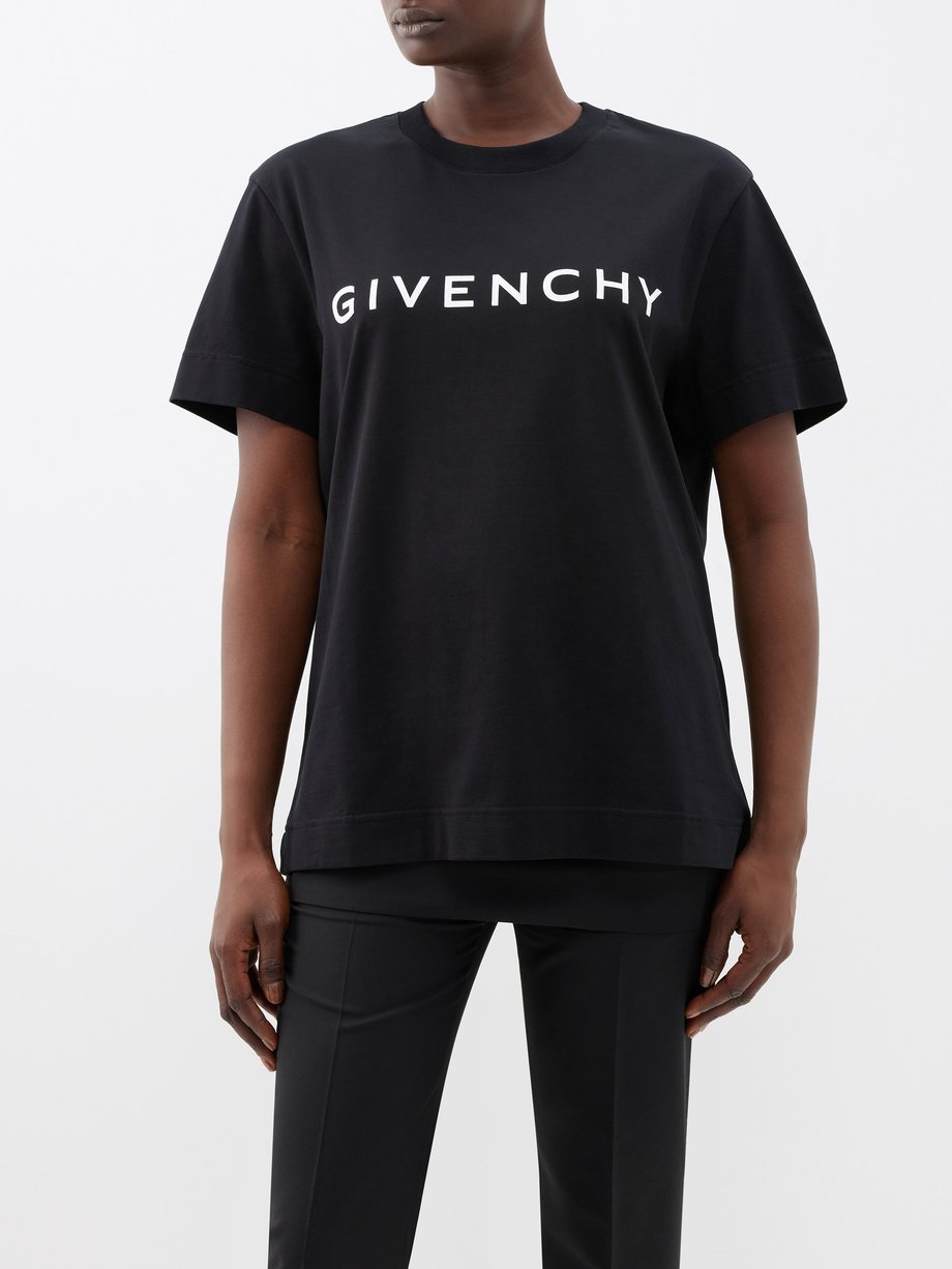 Black Logo-print cotton-jersey T-shirt | Givenchy MATCHESFASHION
