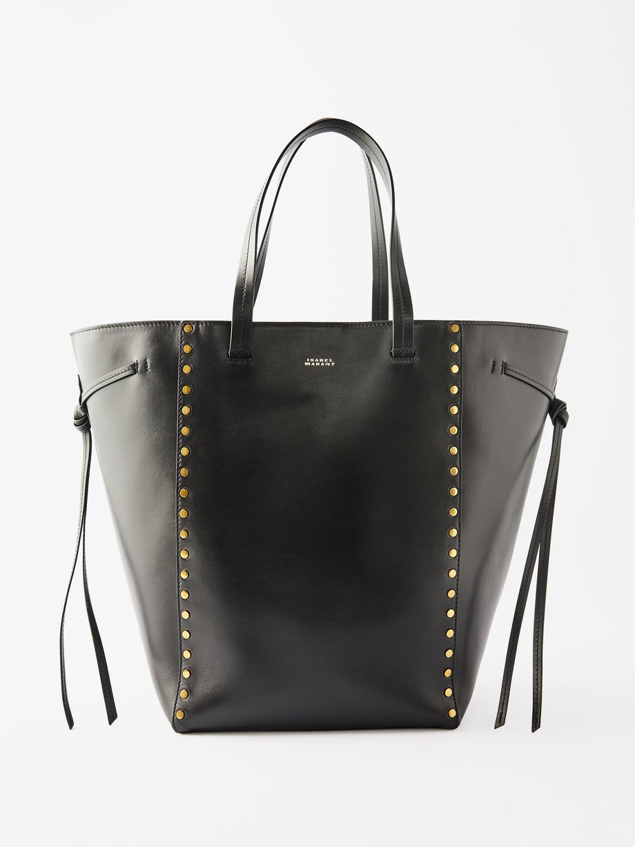 Black Oskan studded leather tote bag | Isabel Marant | MATCHES UK