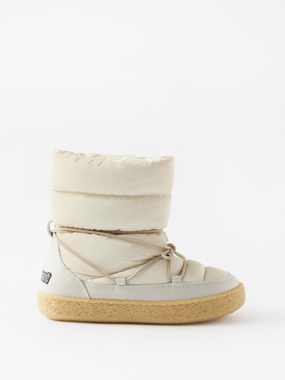Neutral Zimlee quilted snow boots | Isabel Marant | MATCHES UK