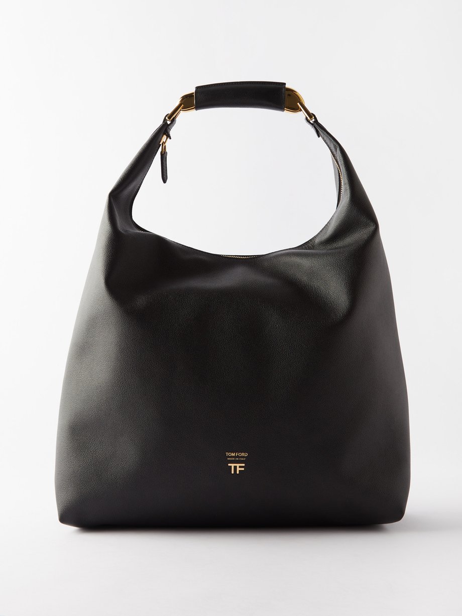 Black Bianca large leather shoulder bag | Tom Ford | MATCHESFASHION UK