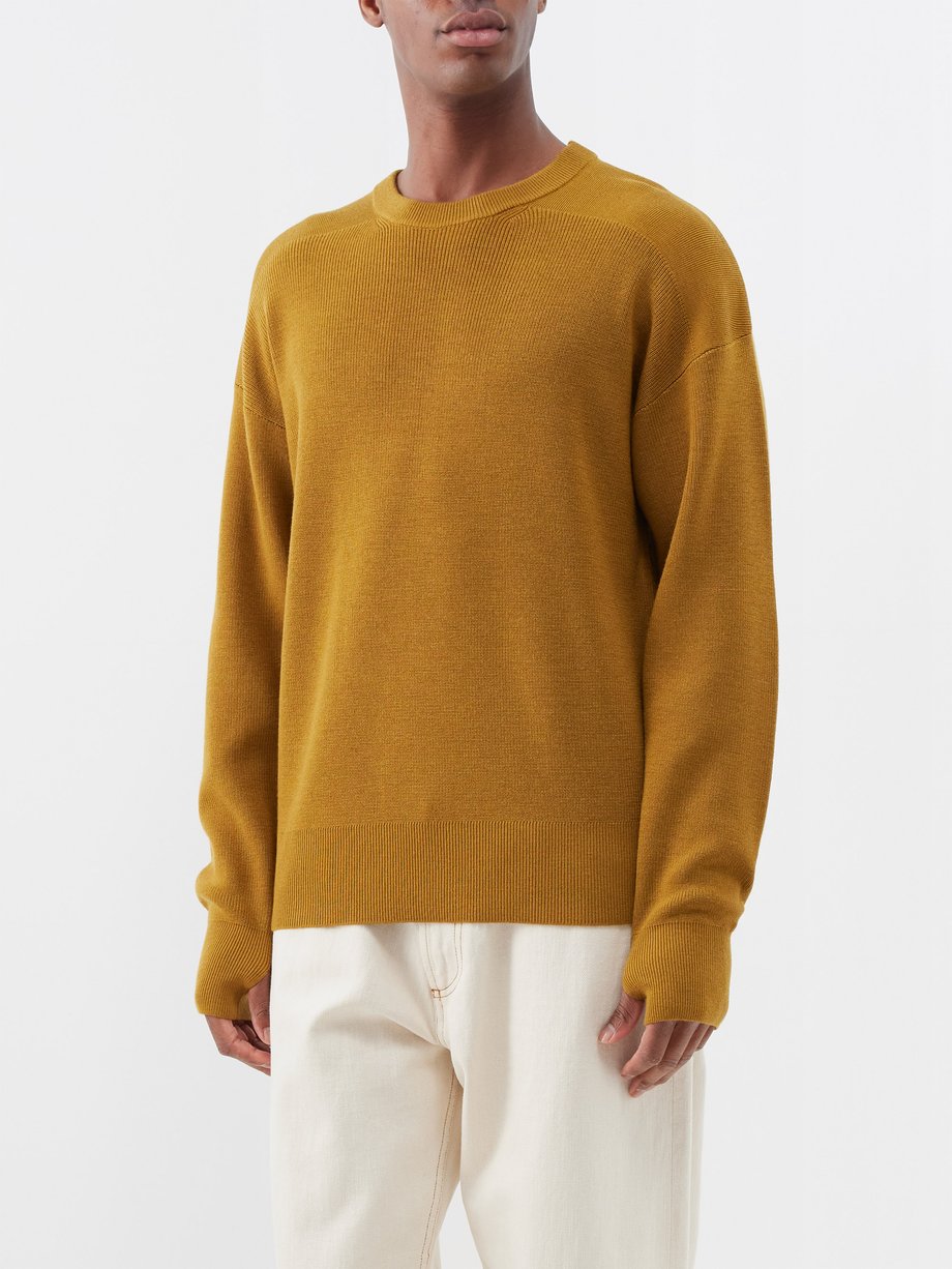 Yellow Parke merino-wool sweater | Studio Nicholson | MATCHESFASHION UK