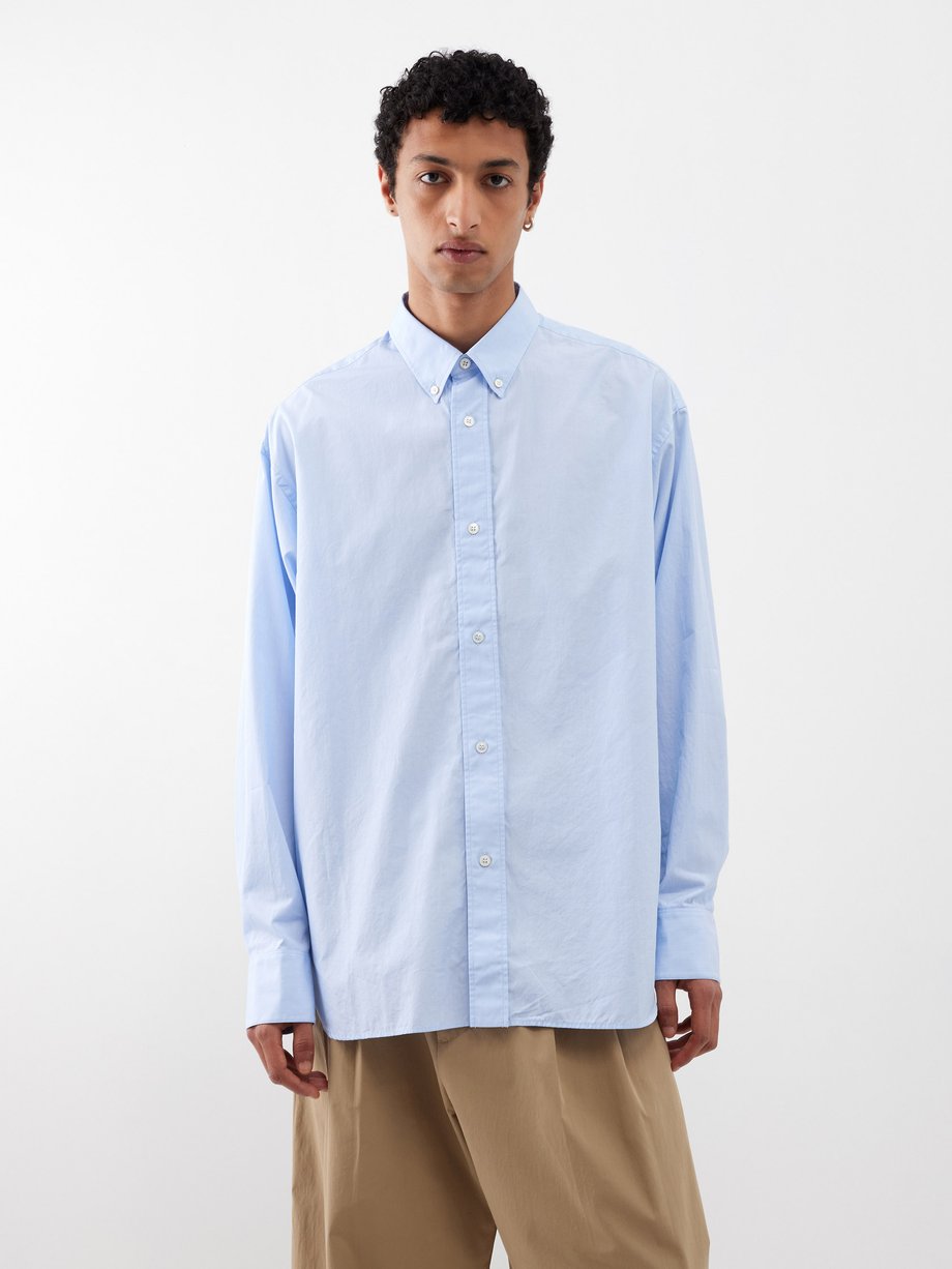 Blue Jude cotton-poplin shirt | Studio Nicholson | MATCHESFASHION UK