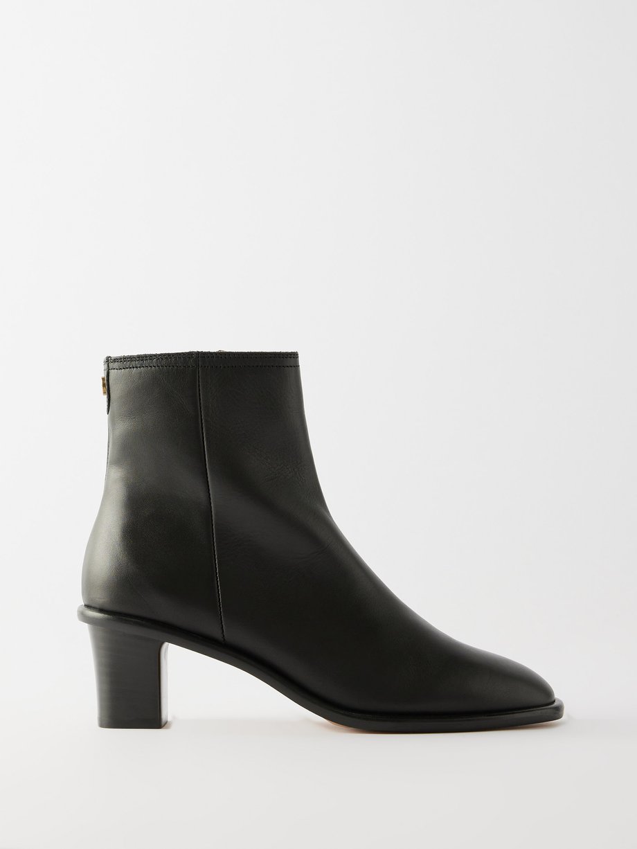 Black Gelda leather ankle boots | Isabel Marant | MATCHES UK