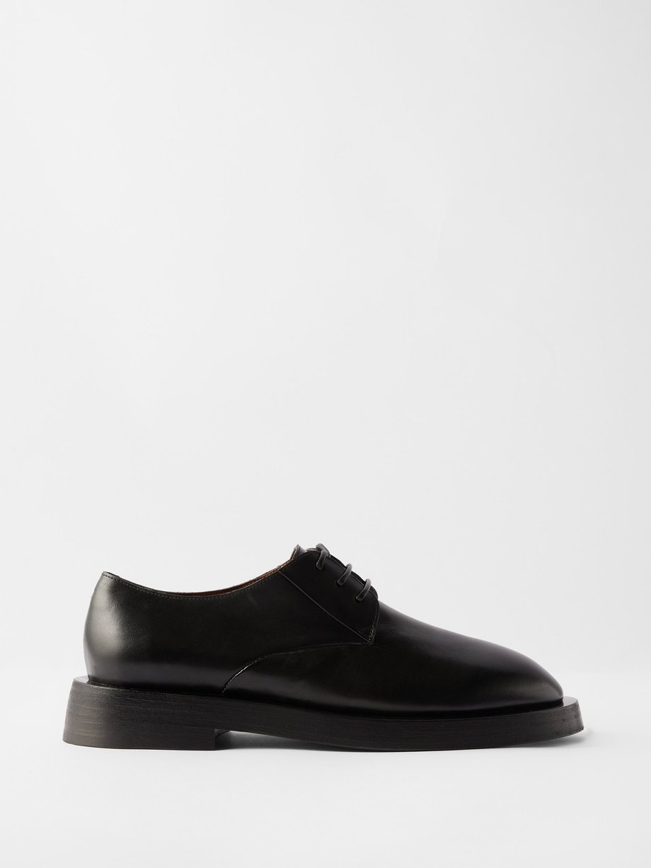 Black Mentone leather Derby shoes | Marsèll | MATCHESFASHION UK