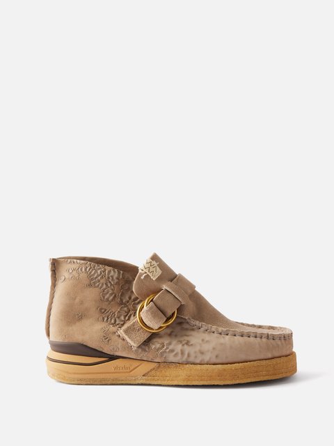 Beige Magoon Folk suede desert boots | Visvim | MATCHES UK