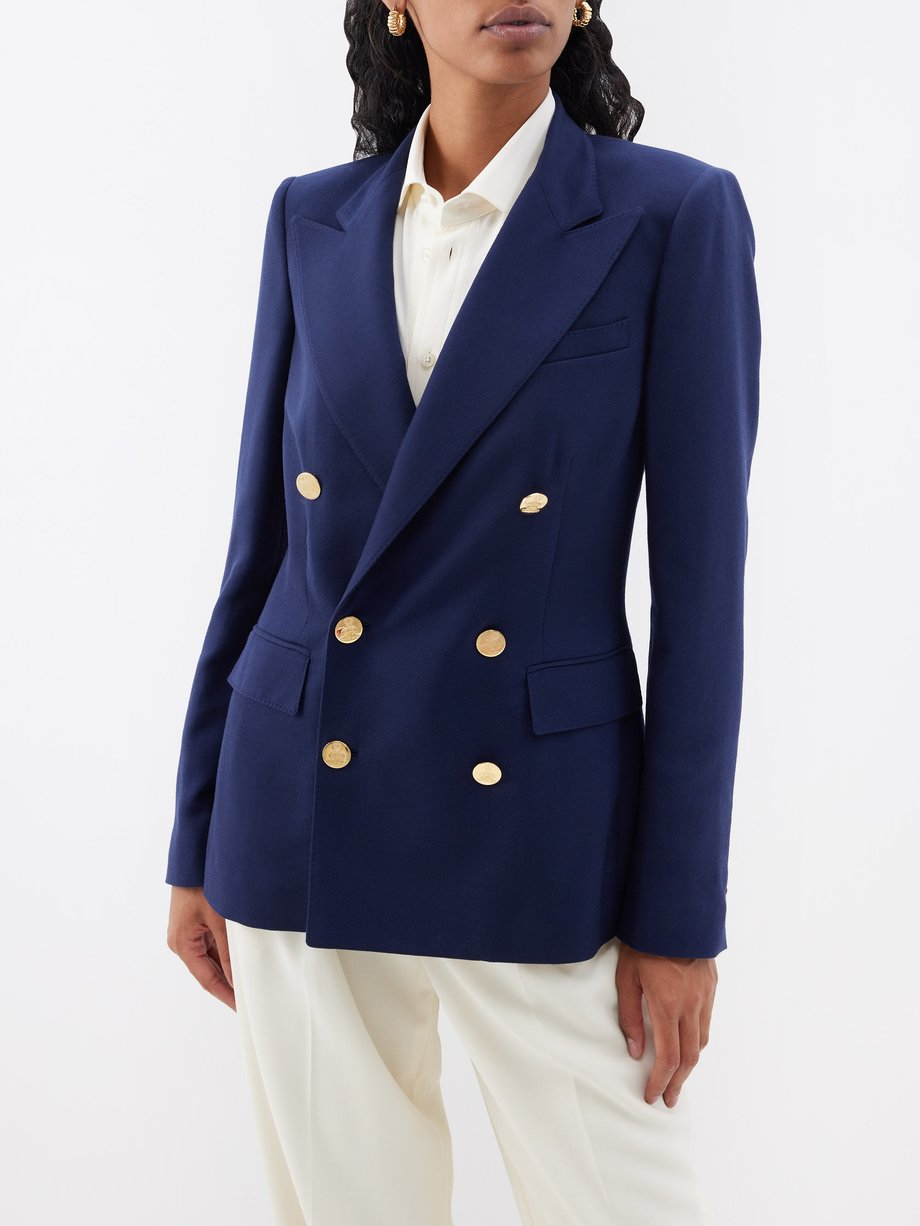 Ralph Lauren Camden double-breasted cashmere tailored jacket