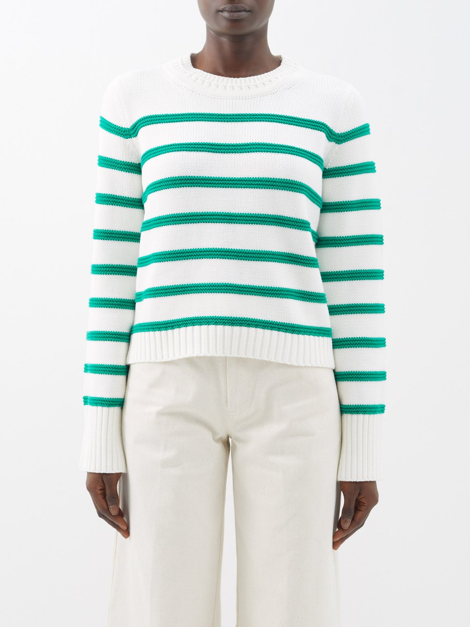 White Jill striped cotton sweater | La Ligne | MATCHESFASHION UK