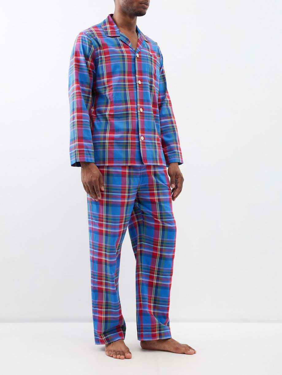Red Plaid cotton-flannel pyjamas | Polo Ralph Lauren | MATCHESFASHION US