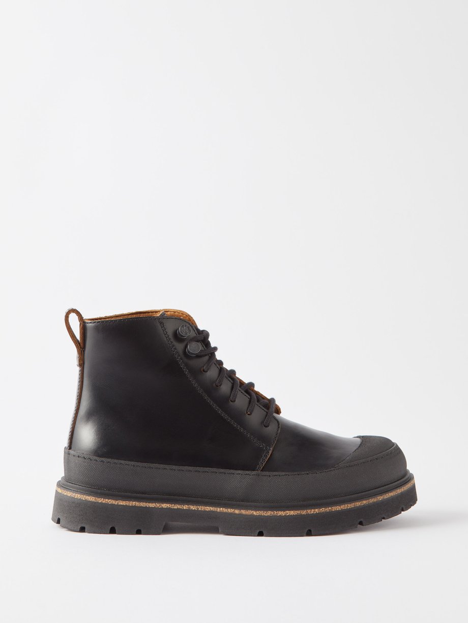 Black Prescott leather combat boots | Birkenstock | MATCHESFASHION UK