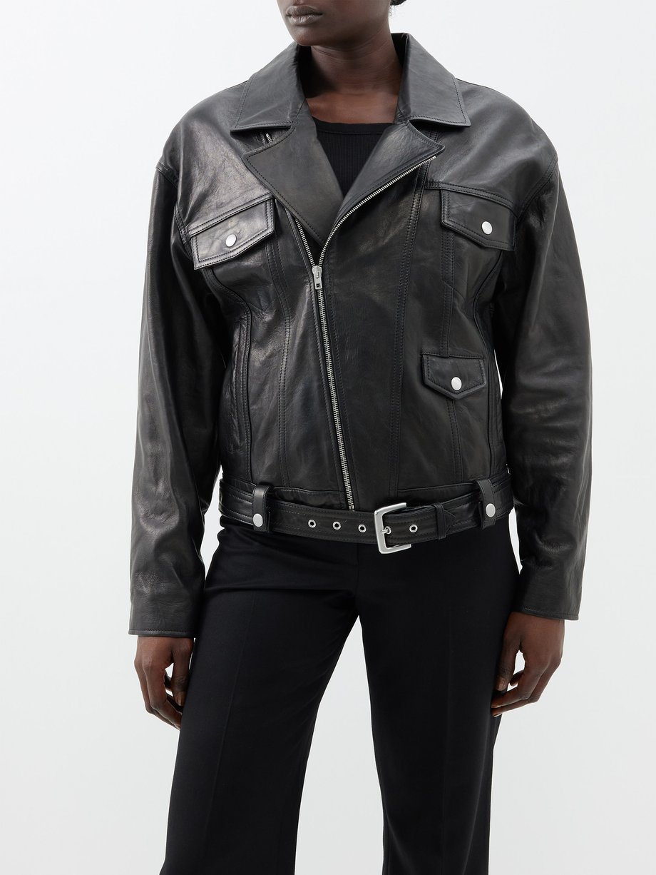  Legacy Black Leather Biker Jacket : Clothing, Shoes & Jewelry