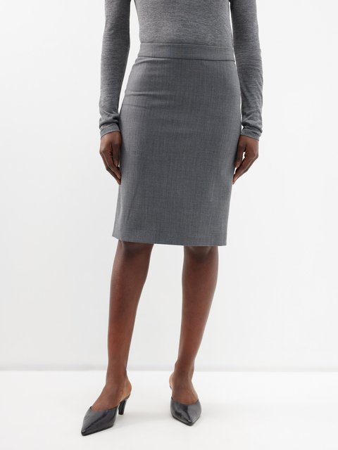 Gray Pencil Dress