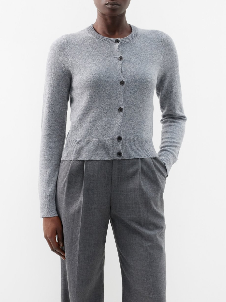Grey March cashmere cropped cardigan, Nili Lotan