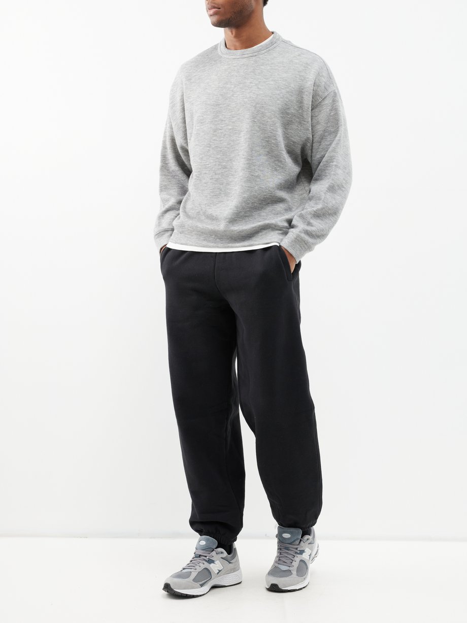 Grey Cashmere-blend crew-neck sweater | Raey | MATCHES UK