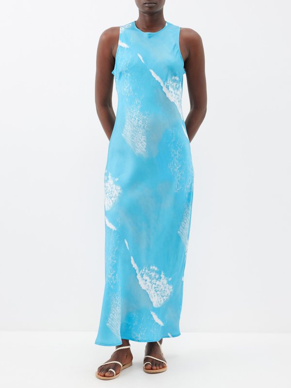 Asceno Valencia silk-satin slip dress