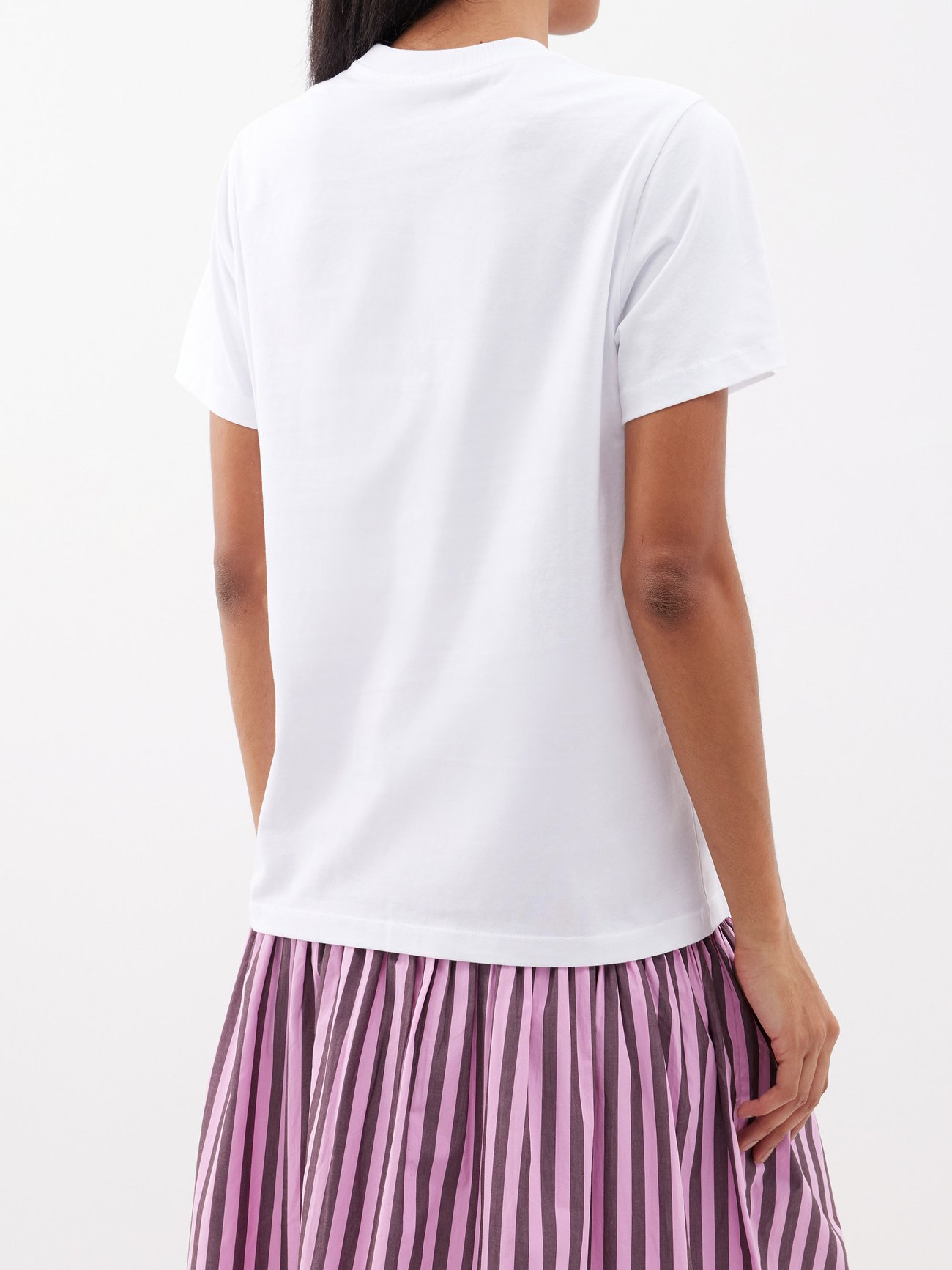 Ganni Peach T-Shirt - White