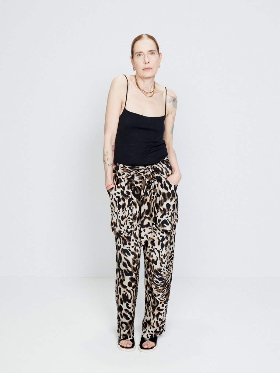 No Need To Change - Beige Leopard Trousers – DLSB