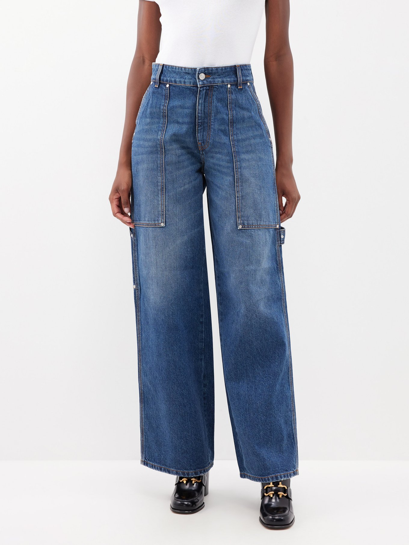 Stella McCartney ステラ マッカートニー Workwear wide-leg jeans