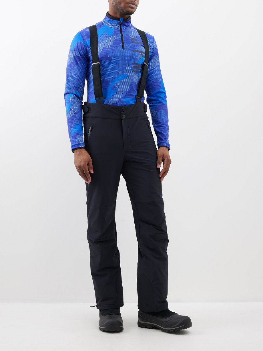 Black Panelled softshell ski trousers | Sportalm | MATCHES UK