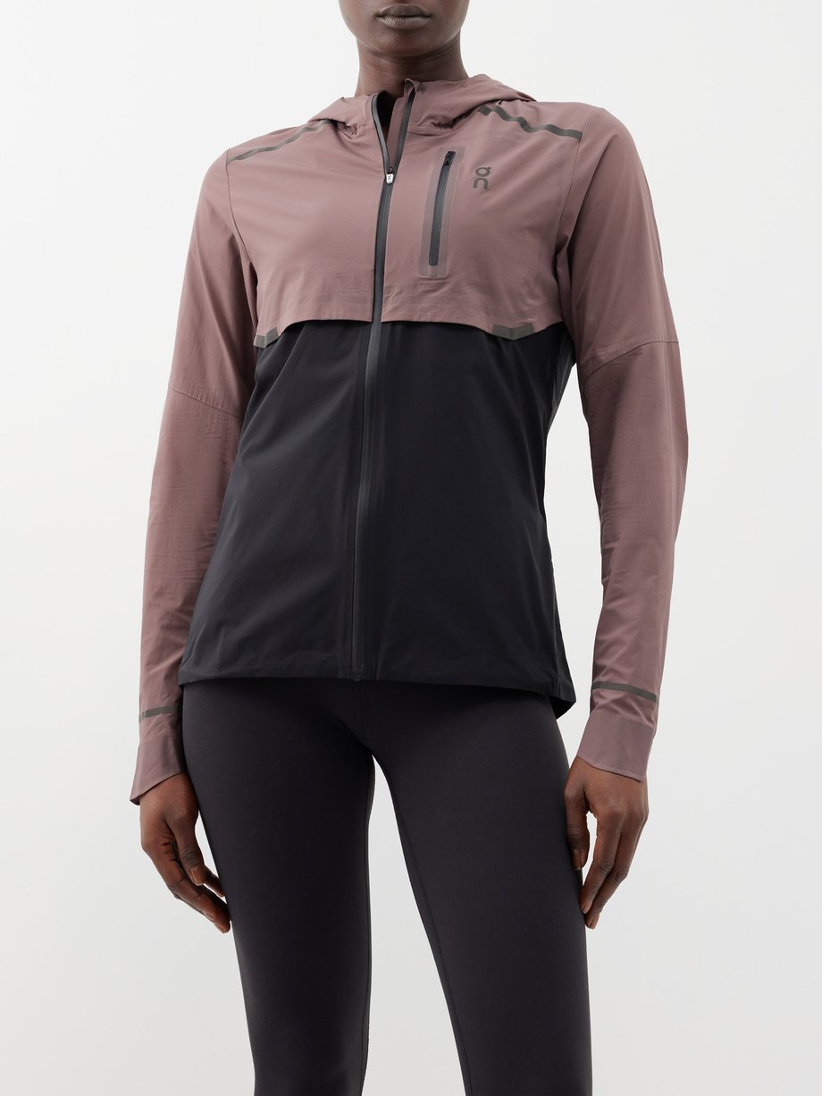 On Weather recycled-ripstop hooded running jacket