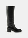 Santoni Hagar 40 leather knee-high boots